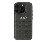 Audi AU-TPUPCIP16P-GT/D2-BK Étui en cuir synthétique pour iPhone 16 Pro 6,3" Noir