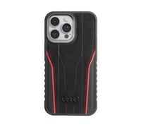 Audi AU-TPUPCMIP14PM-R8/D3-RD Étui en cuir véritable MagSafe, rouge - iPhone 14 Pro Max