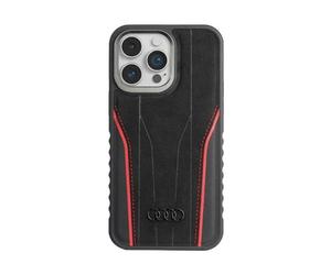 Audi AU-TPUPCMIP14PM-R8/D3-RD Étui en cuir véritable MagSafe, rouge - iPhone 14 Pro Max