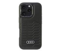 Audi AU-TPUPCMIP16P-GT/D3-BK Étui en cuir synthétique pour iPhone 16 Pro 6,3" Noir