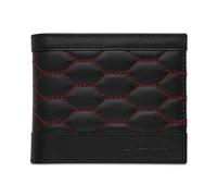 Audi collection 3152201200, Cuir pour Hommes Protection RFID Portefeuille, Noir/Rouge Unisex