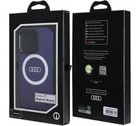 Audi IML Big Logo Case Cover pour iPhone 15 Pro 6.1" Bleu Bleu hardcase AU-IMLMIP15P-Q5/D2-BE