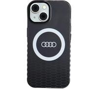 Audi IML Big Logo Case Cover pour iPhone 15/14 / 13 6.1" Noir hardcase AU-IMLMIP15-Q5/D2-BK