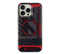 Audi IML Sport AUS-IMLMIP16PM-RSQ/D2-BK Coque de Protection pour iPhone 16 Pro Max 6,9" Noir