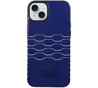 Audi Coque IML AU-IMLMIP15M-A6/D3-BE pour iPhone 15 Plus / 14 Plus 6,7 Pouces Bleu