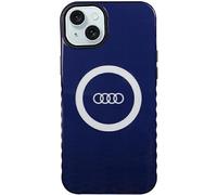 Audi Coque Rigide Bleue IML Big Logo pour iPhone 15 Plus / 14 Plus 6,7 Pouces AU-IMLMIP15M-Q5/D2-BE