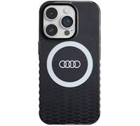 Audi Coque Rigide Noire avec Grand Logo IML pour iPhone 14 Pro, 6,1 Pouces, AU-IMLMIP14P-Q5/D2-BK
