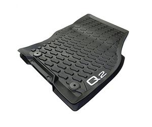 Audi d'origine Q2 Tapis de Sol Tapis Tapis en Caoutchouc 2 pièces Toutes Saisons Avant Noir en Caoutchouc 81b061501 041