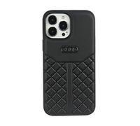 Audi Étui en cuir véritable pour iPhone 13 Pro/13 6,1" Noir rigide AU-TPUPCIP13P-Q8/D1-BK