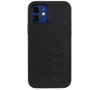 Audi Étui en cuir synthétique pour iPhone 12/12 Pro 6,1" Noir rigide AU-TPUPCIP12P-TT/D1-BK