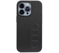 Audi Étui en cuir synthétique pour iPhone 13 Pro/13 6,1" Noir rigide AU-TPUPCIP13P-TT/D1-BK