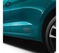Audi Film décoratif, design anneaux Audi autocollants, pour passage de roue et portes arrière, résistant à la lumière et à l'abrasion, s'enlève sans laisser de traces