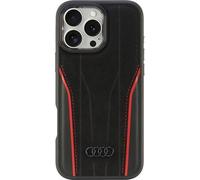 Audi Genuine Leather MagSafe iPhone 16 Pro Max 6.9" hardcase AU-TPUPCMIP16PM-R8/D3-RD Housse de protection
