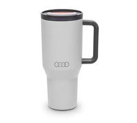 Audi Gobelet isotherme avec paille, gris clair