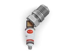 Audi Heritage 3221800600 Clé USB 8 Go Motif Bougie d'allumage Argenté/Blanc