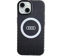 Audi IML Big Logo Case Cover pour iPhone 15/14 / 13 6.1" Noir hardcase AU-IMLMIP15-Q5/D2-BK