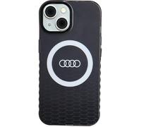 Audi Iml Big Logo Case Cover Pour Iphone 15/14 / 13 6.1" Noir Hardcase Au-Imlmip15-Q5/D2-Bk
