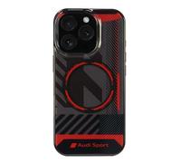 Audi IML Sport AUS-IMLMIP16P-RSQ/D2-BK Coque de protection pour iPhone 16 Pro 6,3" Noir