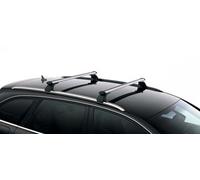 Audi Porte-Bagages de Toit en Plastique et Acier revêtu, Argent/Noir, pour A4 (B8 8K) Avant 2009-2016, RS4 (8K) Avant 2013-2015