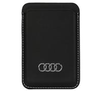 Audi Portefeuille en cuir synthétique avec fente pour cartes Noir AU-MSCH-Q3/D1-BK, Noir , Moderne, minimaliste