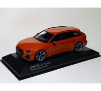 Audi RS 6 avant 2019 Orange métallisé au 1/43 de MINICHAMPS 410018014