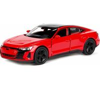 AUDI RS E-tron GT Modèle réduit de voiture 12cm en métal WELLY Modèle réduit de voiture Jouet Enfants Cadeau 82 (Rouge)
