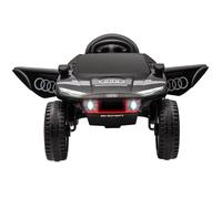 Audi RS Q e-tron Voiture électrique, pour enfant, avec moteur 35 W x 2, 12 V, télécommande 2,4 G, klaxon, LED, serrure de sécurité, Bluetooth et musique, pneus EVA Gris