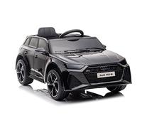 Audi RS6 Véhicule pour Enfant Electrique Licence Batterie 12V7Ah et 2 Moteurs 2.4GHz + MP3 + Cuir + EVA (Noir)