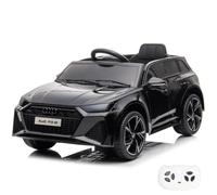 Audi RS6 Voiture électrique pour enfant 12 V 1-5 ans avec télécommande MP3 Noir