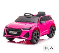 Audi RS6 Voiture électrique pour enfant 12 V 1-5 ans avec télécommande MP3 Rose
