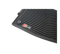 Audi S4 (B9 8 W) Toutes Saisons Tapis de Sol Avant A4 Original Paillassons en Caoutchouc Tapis de Sol en Caoutchouc 2 pièces 8 W106 1221 a 041, Noir