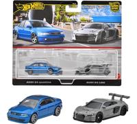 Hot Wheels - Culture automobile haut de gamme - Real Riders (Audi 54 Quattro & Audi R8 LMS) /Jouets