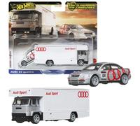 Hot Wheels Véhicules Team Transport Audi S4 Quattro + Fleet Flyer
