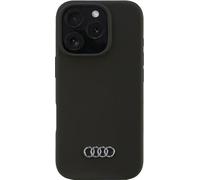 Audi Silicone Case Iphone 16 Pro 6.3Czarny/Black Hardcase Au-Lsrip16P-Q3/D1-Bk