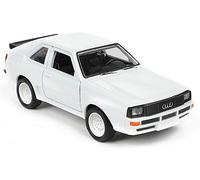 Audi Sport Quattro 11,5cm Modèle réduit de voiture en métal Voiture jouet Véhicule Cadeau Enfants Jouet 41 (Blanc)