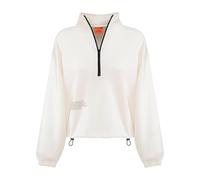 Audi Sweat-Shirt pour Femme, crème, Taille XL, col Montant, 48% Polyester, 48% Modal, 4% élasthanne, décontracté, élégant, Coupe légère, Adulte, Fermeture éclair
