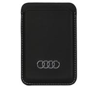 Audi Synthetic Leather Wallet Card Slot Black/Black Magsafe Au-Msch-Q3/D1-Bk