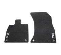 Audi Tapis de Sol en Velours, Noir/Gris Acier