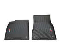 Audi Tapis de Sol Toutes Saisons, Caoutchouc, Compatible avec Q6 e-tron RS, Protection Avant, Noir