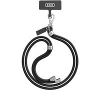 Audi Universal Phone Lanyard 120Cm 6Mm Crossbody Noir/Noir Au-Cbl6-R8/D1-Bk