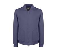 Audi Veste intermédiaire pour homme, bleu foncé, taille XL, 52% coton, 44% polyester, 4% élasthanne, veste de survêtement avec col universitaire et fermeture éclair