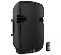 Audibax Arkansas 12 - Haut-Parleur avec Bluetooth Professionnel 12" - Puissance 600W - Enceite Amplifié - Connexion USB/SD - Télécommande Incluse - Haut-Parleur Bluetooth