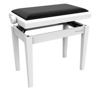 Audibax KB600 White Banco Para Piano Teclado Ajustable Regulable. Acolchado
