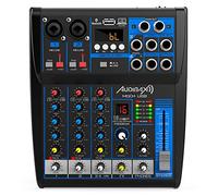 Audibax MG04 USB Mesa Mezclas con 4 canales Bluetooth, MP3, USB Rec y Efectos