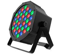 Audibax Montana 36 - Projecteur LED Disco - Projecteur Professionnel - Équipé de 36 LED RGBW 1W - Synchronisation avec la Musique - Mode Automatique - Connexion DMX 7 Canaux