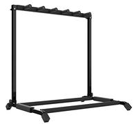 Audibax Multi-Stand 5 - Floor Stand pour 5 Guitares ou Basses - Compatible avec les Guitares Électriques et Basses Électriques - Support Rempli de Mousse - Résistant aux Rayures