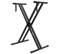 Audibax Onyx 120 - Support pour Clavier à Ciseaux - Support pour Clavier de Musique Électronique - Système de Réglage Easy Lock Ball Joint - Charge 15 kg - pour Claviers à 61, 76 et 88 Touches