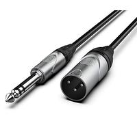 Audibax Pro Cable XLR Macho a Jack Balanceado 1.5 Metros Negro