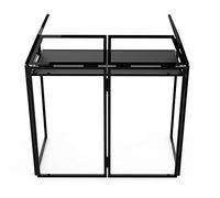 Audibax Pro Event DJ - Cabine DJ en Métal - Stand de Table Plat de 109 x 48 cm - Comprend Un Meuble, Housse en Lycra Blanc pour Le Stand et Un Sac de Transport - Cabine DJ Pliable