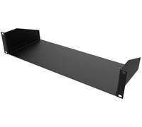 Audibax Pro Rack Shelf 2U - Plateau d'Étagère 2U pour Rack 19 Pouces - Étagère de 150 mm de Profondeur - Armoire Rack de Serveur à Plateau Fixe - en Acier - Capacité 15 kg